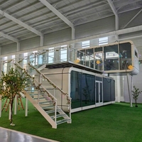 Villa préfabriquée à 2 étages, maison capsule modulaire en kit pour les développeurs d'aires scéniques, vente en gros