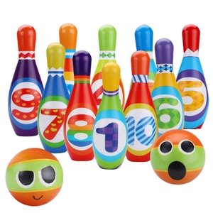 <span class=keywords><strong>Jeu</strong></span> <span class=keywords><strong>de</strong></span> <span class=keywords><strong>quilles</strong></span> pour enfants, jouets pour enfants <span class=keywords><strong>de</strong></span> 2 à 5 ans, garçons et filles, 10 épingles en mousse souple colorées pour l'intérieur, 2 boules <span class=keywords><strong>de</strong></span> <span class=keywords><strong>quilles</strong></span> imprimées <span class=keywords><strong>avec</strong></span> numéro - Product Image 2