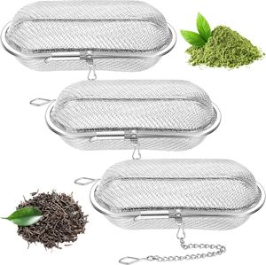 ชุดกรองชาแบบลูกบอลสแตนเลสทรงสี่เหลี่ยมพร้อมที่กดในตัว - Product Image 1