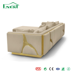 Set di Divani Componibili di Lusso Moderni in Stile Italiano, Divano Angolare Grande a L, <span class=keywords><strong>Arredamento</strong></span> per Soggiorno di Villa, Mobili Integrati per Tutta la Casa - Product Image 3