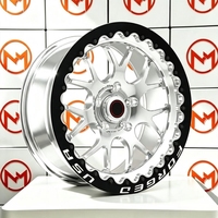 Jantes en alliage Maxtera Forged Custom Beadlock Weld S77 Drag Racing pour Mustang Dodge Corvette Camaro GTR Supra Cadillac F-150