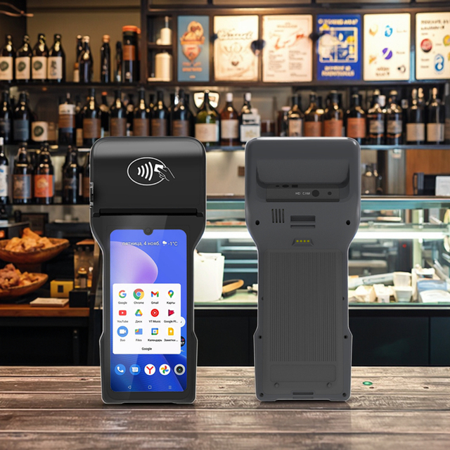 PH-93 4G WIFI NFC USB Android 12 OS Handheld POS Printer System 6.26" Touch Screen 58mm Thermal Printer