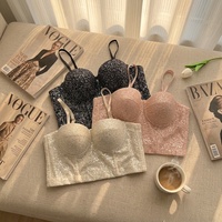025 Nouveaux en gros, Bling, respirant, pour femmes, débardeur tube, mode, pour corsets, corset de femme, tops