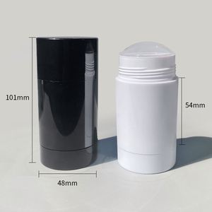 Tube Contenant Personnalisé avec Logo Imprimé, Tube à Billes Transparent pour Déodorant, Plastique PP PET Écologique, Couleurs Assorties, 30g 50g 75g Vide - Product Image 2