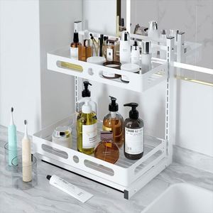 <b>Kitchen</b> Cabinet Organizer Under the Sink Shelf Storage <b>Pull</b> <b>Out</b> Drawer <b>Basket</b> Organizer and Storage Metal - Product Image 6