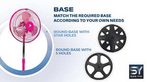 <b>12</b>-<b>Inch</b> Metal Grill 3-Aluminum Blade Mechanical Control Adjustable Height 220V Standing <b>Fan</b> for Household Outdoor & RV Use - Product Image 4