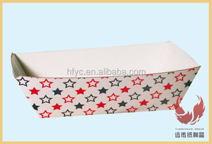 Bandeja de papel de cartón barata para comida y Pasta, bandeja de comida con revestimiento ecológico, reciclable, para perritos calientes - Product Image 2