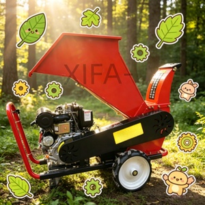 Trituradora de Madera a Gasolina con Arranque Eléctrico de 15 HP, Trituradora de Madera Remolcable <span class=keywords><strong>para</strong></span> Granja y Huerto, Herramienta <span class=keywords><strong>para</strong></span> Triturar Ramas - Product Image 5