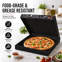 Cajas de Pizza Personalizadas al por Mayor, Económicas, de 9/12/14/16/18 Pulgadas, con Logotipo, Caja de Embalaje de Alimentos de Papel Corrugado con Logotipo