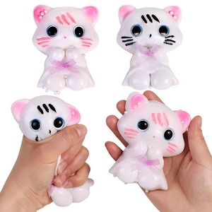 Juguetes Blandos de Gato para Apretar, Juguetes Antiestrés de Gato Taba, Juguetes Sensoriales para Aliviar el Estrés, Juguetes Blandos para Apretar - Product Image 1