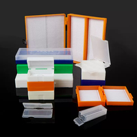 Laboratory Supplier Plastic Storage Microscope Slide Transparent 2/5 Place Slide Mailer