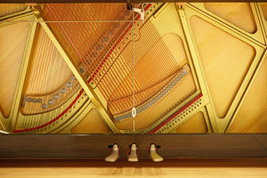 Piano grande japonés instrumentos de suelo Musicales usados YAMAHA U5D - Product Image 5