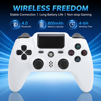 Nouvelle manette de jeu sans fil BT ZR486 P4 pour console, design privé, avec double vibration, haute qualité, compatible PS4