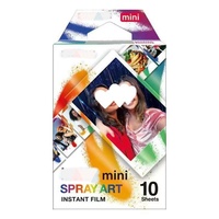 Film instantané en gros pour appareil photo, mini-paquet individuel de 10 feuilles, nouveau film carré avec bord blanc pour appareil photo instantané