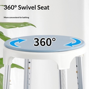 Hot Selling Medical Shower Chair Height Adjustable <b>Bath</b> Tub Transfer Seat Armrests China Bathroom Safety Equipment - Product Image 5