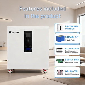 4nrgy <span class=keywords><strong>Pl</strong></span>-多合一51.2V 16kwh 32kwh，内置10KW逆变器单相 + 有源平衡器 + 灭火器 + DDP交付 - Product Image 2