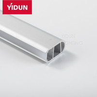 Profilé LED en aluminium pour plafond en plâtre architectural, bande lumineuse extrudée, canal de lumière pour cloison sèche, supports de lampe sans soudure, bases AC