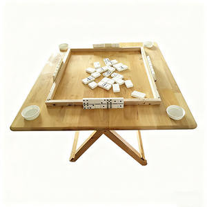 Table pliante en bois massif Mesa De Dominos avec dessus en résine pour <span class=keywords><strong>jeu</strong></span> de <span class=keywords><strong>casino</strong></span> de l'usine directement fournie - Product Image 1