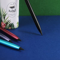 Crayon à écrire infini réutilisable, sans encre, en métal, avec gomme, sans aiguillage, encre éternelle
