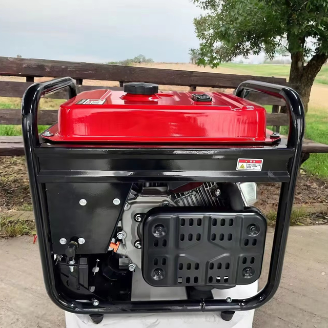 110V 220V Dual Fuel Hand Pull Home Generator Iron Frame Portable Household Emergency Power Generator