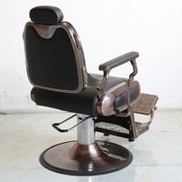 Fauteuil de Barbier Rétro Hydraulique Réglable pour Salon, Chaise Inclinable pour Coiffure, Rasage et Soins du Visage, Mobilier de Barbier Professionnel