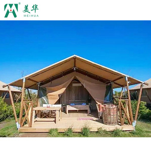 Carpa Extensible Meihua Tipo Casa, 1 Dormitorio, 1 Sala de Estar, Estructura de Aleación de Aluminio, Impermeable para las Cuatro Estaciones, para Campamento al Aire Libre - Product Image 2