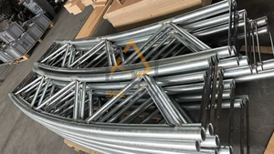 Arche à double poutre 30x60m avec couverture en tissu PVC pour bâtiment, entrepôt industriel, hangar de stockage, abri de voiture, imperméable et résistant aux UV - Product Image 4