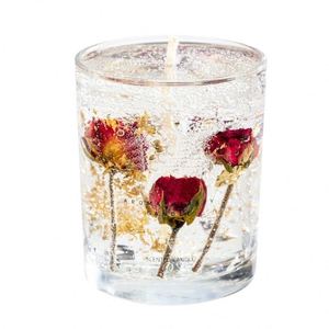 Bougie parfumée artisanale écologique en cire de soja à base de gelée de fleurs réelles, aromathérapie, huile essentielle, encens, cylindrique, Saint-Valentin - Product Image 5