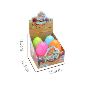 Juego de huevos de Pascua para niños, Set de 5 paquetes de masa de juegos, masa de dinosaurios, herramientas de creación con animales, 4 Uds./PDQ - Product Image 5