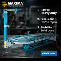 Machine de redressage de châssis MAXIMA L2E pour carrosserie automobile, certifiée ISO9001, pour la réparation de bosses de carrosserie (Origine Chine)