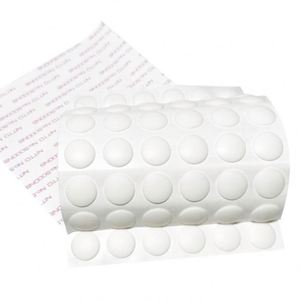 Custom Die Cut Self-adhesive Round Black Silicone Foot Pads, Transparent White Silicon Pad Pieces, <b>Notebook</b> Anti-slip Pads - Product Image 1