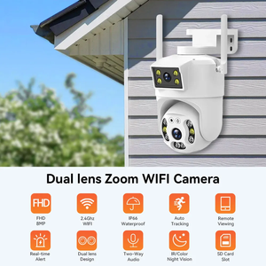 Cámara WIFI PTZ de 4MP con Doble Lente, Visión Nocturna para Exteriores, Detección Humana, Seguimiento Automático, Protección de Seguridad, Vigilancia CCTV V380, Cámara <span class=keywords><strong>IP</strong></span> - Product Image 2