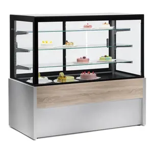 Yeni tasarım Snowland dik kare kek ekran buzdolabı