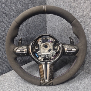 Volante Deportivo de Cuero de Ante <span class=keywords><strong>M</strong></span> para BMW F30 F34 F35 F10 F15 F36 F20 F22 F25 F32 F80 F86 M3 M4 M5 X5 E60 E70 E90 E91 - Product Image 6