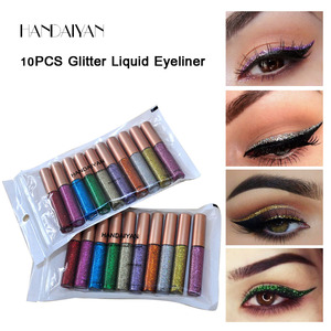 Ensemble de 10 crayons pour les yeux de couleur diamant, paillettes, imperméables, en gros en Chine - Product Image 4