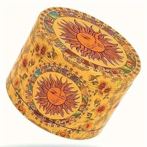 Máy xay thuốc lá bằng hợp kim kẽm mạ kim loại tùy chỉnh, logo in UV toàn bộ 50mm, phụ kiện hút thuốc 4 phần, kích thước 2 inch, logo tùy chỉnh - Product Image 4