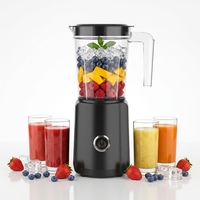 Elektrische blender, krachtige keukenblender, stille werking, handmatige bediening, voedselmixer, sapcentrifuge voor keuken, hotel en buitengebruik