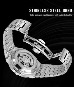 Reloj de Pulsera Mecánico Automático de Alta Calidad para Hombre, con Tourbillon, Fase Lunar, Acero Inoxidable, Resistente al Agua, Luminoso, Esqueleto, Analógico - Product Image 5