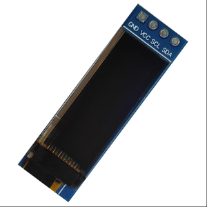 โมดูล OLED ขนาด 0.91 นิ้ว จอแสดงผล 128x32 อินเทอร์เฟซ I2C 4 พิน SSD1306IC - Product Image 1