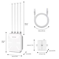 Router Mesh para Exteriores WAVLINK BE5100 WiFi 7, Punto de Acceso de Largo Alcance, Extensor de Banda Dual, IP67 Impermeable, AP Inalámbrico
