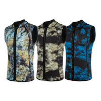 Gilet de plongée sans manches camouflage 3 mm, haut en néoprène respirant à séchage rapide pour le surf, le jet ski, la pêche sous-marine, les sports nautiques, la plongée