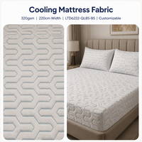 Tissu de matelas rafraîchissant en gros, largeur 220 cm, pour protège-matelas, taies d'oreiller et tapis rafraîchissants, certifié OEKO-TEX