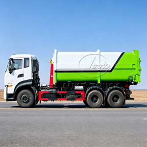 Camión de Basura Dongfen 6*4 con Gancho de Elevación Directo de Fábrica, con Contenedor de Residuos Acoplable, Brazo Hidráulico de Gancho Deslizante para Basura - Product Image 6
