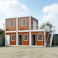 Maison préfabriquée modulaire en conteneur pour usage hôtelier, design moderne, maisonnette économique avec panneaux sandwich et garantie de 2 ans