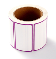 Étiquettes thermiques directes en PVC activées par l'eau 57x32mm 100x50mm Rouleaux d'étiquettes autocollantes à code-barres Adhésif acrylique thermofusible pour la fermeture des sacs