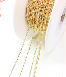 High Quality Forever Star <b>14K</b> <b>Gold</b> Filled DIY Jewelry Findings <b>Chains</b> 0.95mm/1.5mm Necklace Bracelet & Ear Line Accessories - Product Image 2