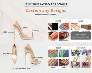 รองเท้าผู้หญิงผู้ชายหนังสีดำแพลตฟอร์มสูงแบบกำหนดเอง - Product Image 4