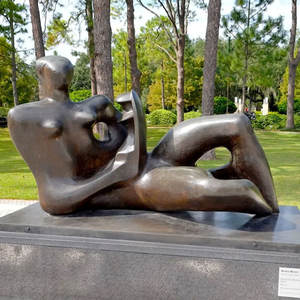 <span class=keywords><strong>Sculpture</strong></span> d'art en bronze de grande taille, <span class=keywords><strong>sculpture</strong></span> abstraite de grande taille, <span class=keywords><strong>sculpture</strong></span> vertébrale d'<span class=keywords><strong>Henry</strong></span> <span class=keywords><strong>Moore</strong></span>, décoration de parc extérieur en métal - Product Image 2