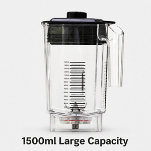 Liquidificador Comercial Silencioso e à Prova de Ruído, Processador de Alimentos de Alta Potência 2200W, Recipiente Livre de BPA, Modo Turbo, Aço Inoxidável para Cozinha - Product Image 6