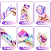 GIVELONG Bâton Squishy Arc-en-ciel au toucher beurreux, Super Doux, à Remontée Lente, Jouet Sensoriel Anti-stress Coloré pour le Bureau, pour Tous les Âges